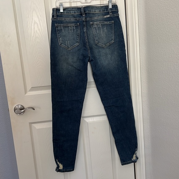 Women’s Distressed skinny jeans with stretch - Picture 2 of 10